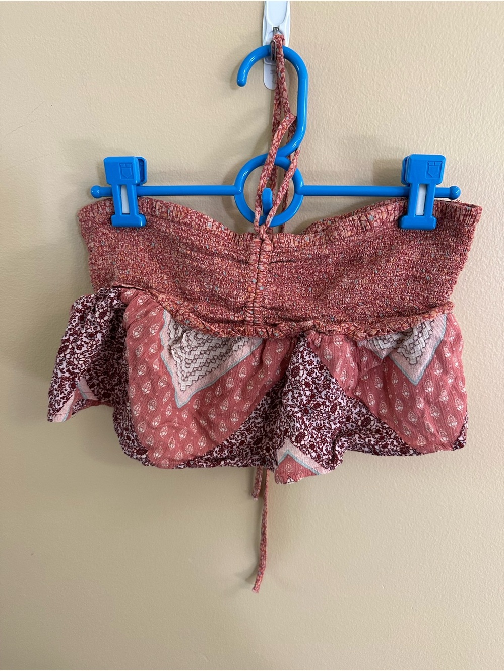 American Eagle Outfitters Girls Pink Patchwork Ruffle Skirt